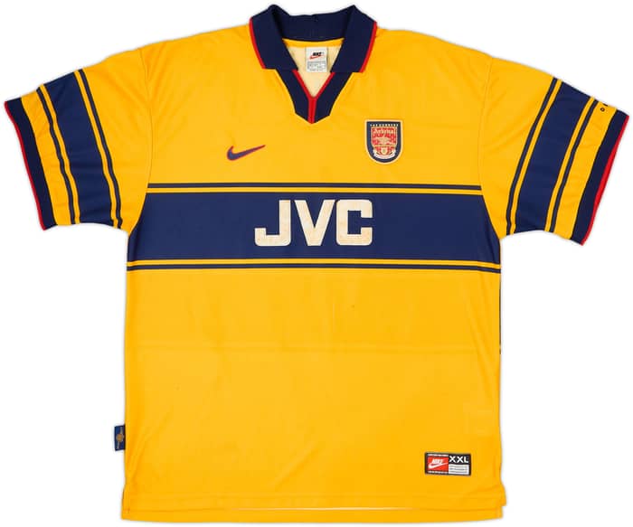 1997-99 Arsenal Away Shirt Bergkamp #10 - 5/10 - (XXL)