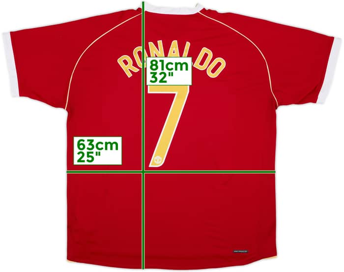 2006-07 Manchester United Home Shirt Ronaldo #7 - 5/10 - (XXL)