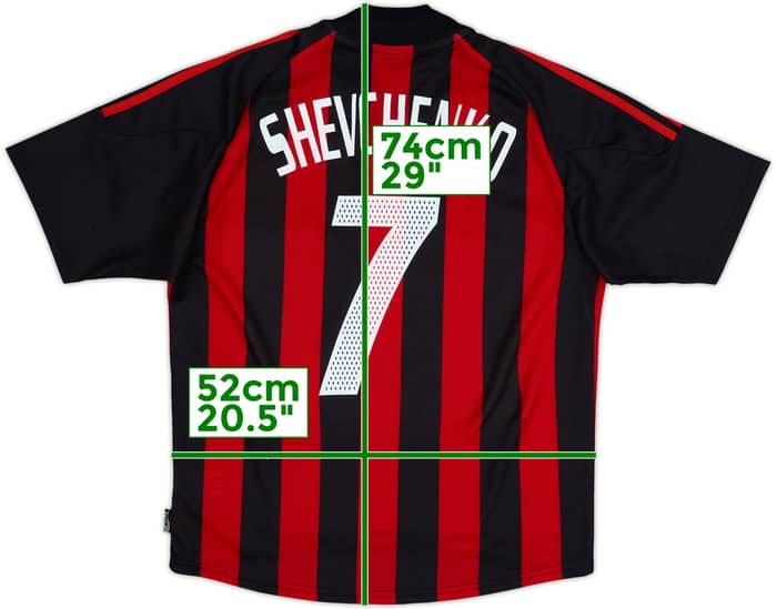 2002-03 AC Milan Home Shirt Shevchenko #7 - 9/10 - (M)