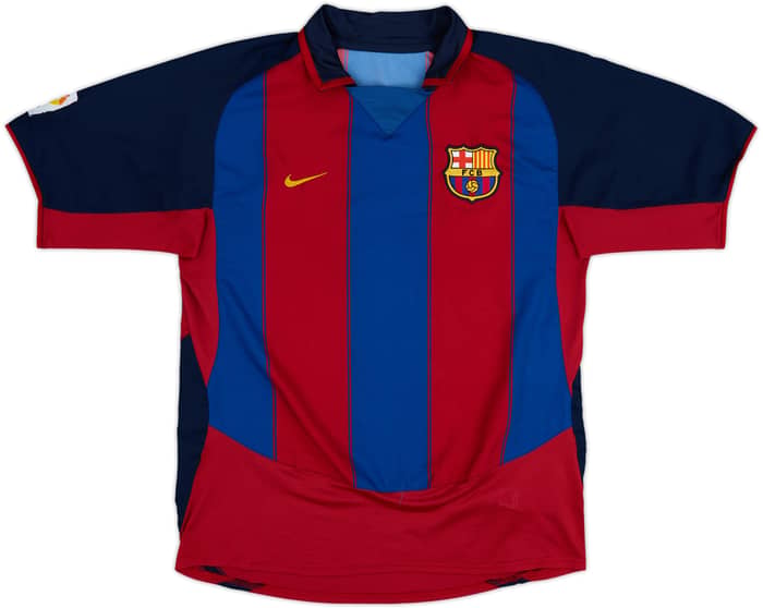 2003-04 Barcelona Home Shirt Ronaldinho #10 - 8/10 - (M)