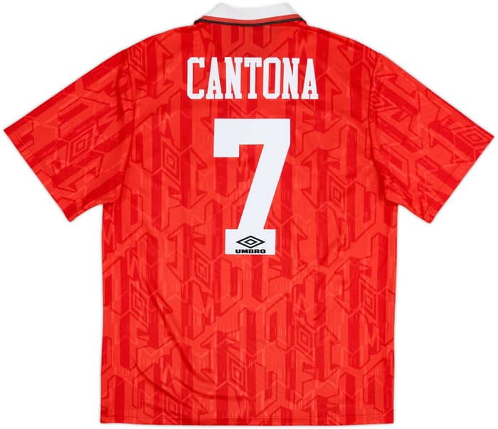 1992-94 Manchester United Home Shirt Cantona #7 - 5/10 - (XL)