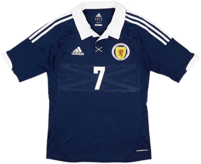 2011-13 Scotland Match Issue Home Shirt #7