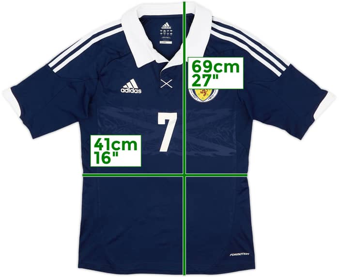 2011-13 Scotland Match Issue Home Shirt #7
