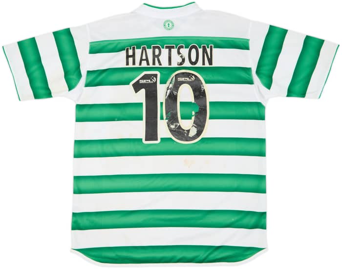 2003-04 Celtic Home Shirt Hartson #10 - 4/10 - (L)