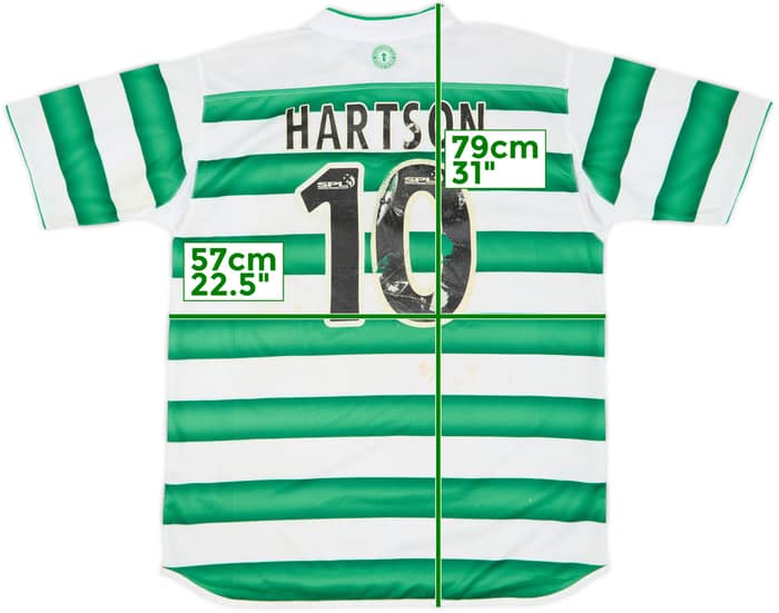 2003-04 Celtic Home Shirt Hartson #10 - 4/10 - (L)