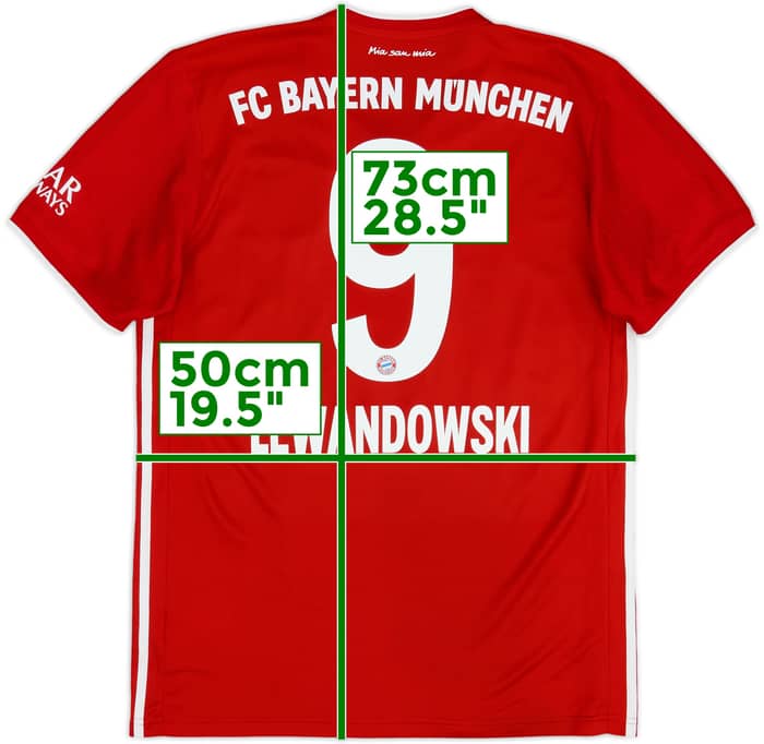 Camiseta de local del Bayern Munich 2020-21 Lewandowski #9 - 8/10 - (M)