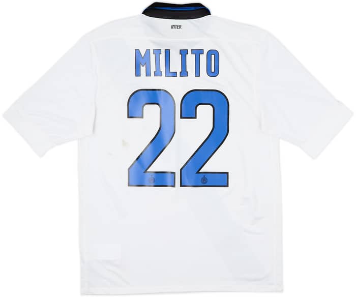 2011-12 Inter Milan Away Shirt Milito #22 - 6/10 - (M)