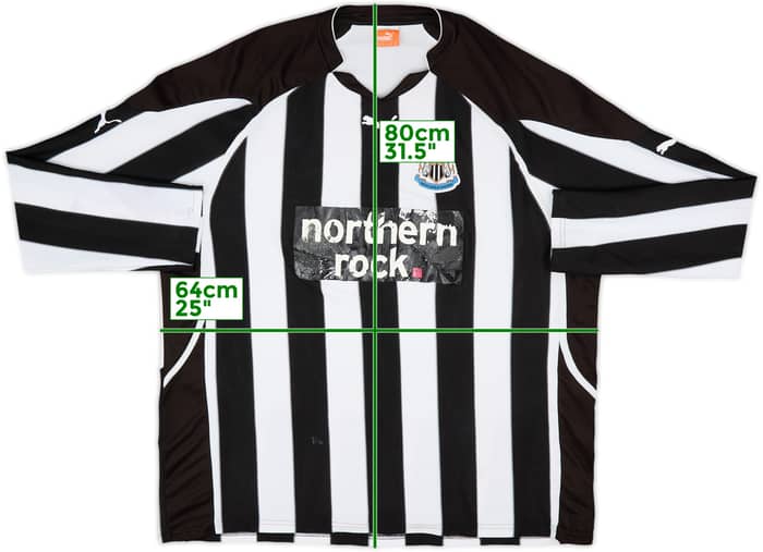 2010-11 Newcastle Home L/S Shirt - 4/10 - (3XL)