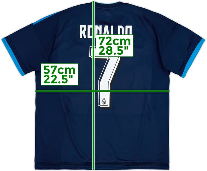 Camiseta de la tercera equipación del Real Madrid 2015-16 Ronaldo #7 - 6/10 - (L)