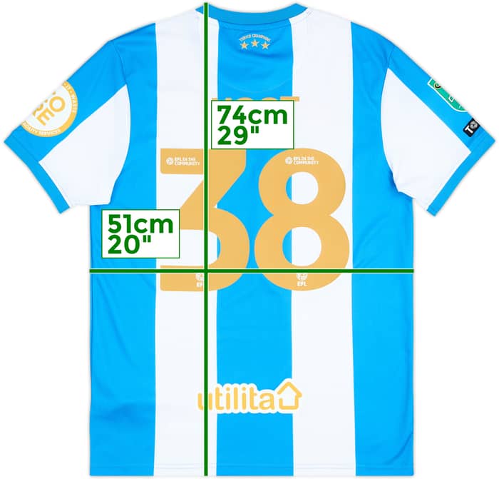 2025-26 Huddersfield Match Issue Carabao Cup Home Shirt Vost #38