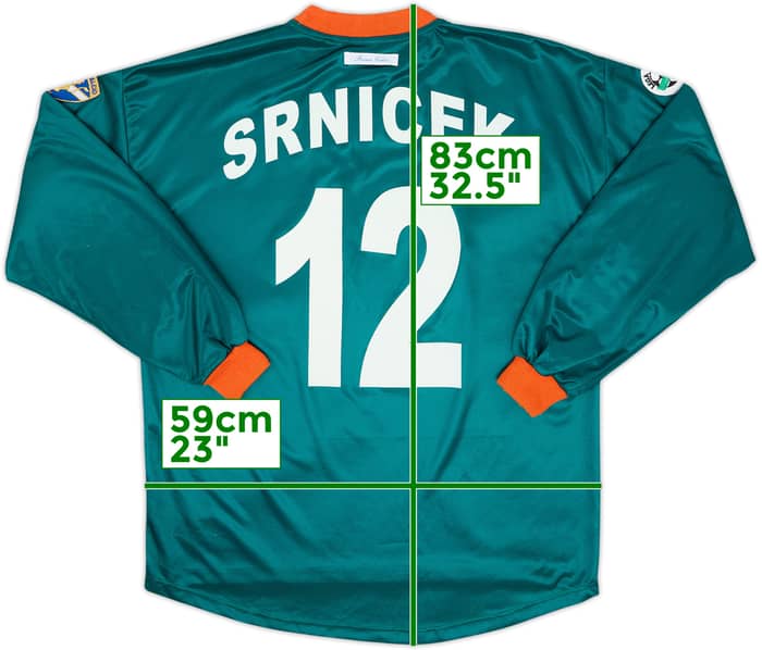 2001-02 Brescia Match Issue GK Shirt Srnicek #12