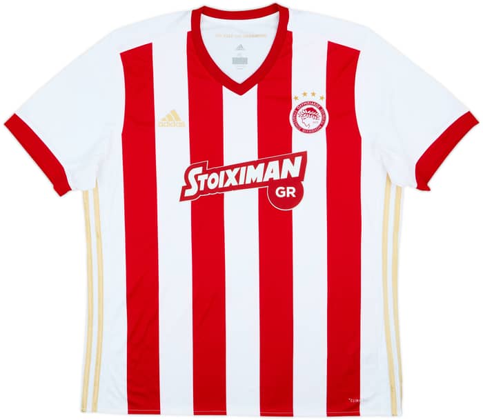 2017-18 Olympiakos Home Shirt - 8/10 - (XL)