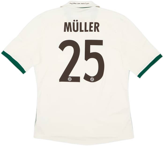 Camiseta de visitante del Bayern Munich 2013-14 Muller #25 - 5/10 - (L)