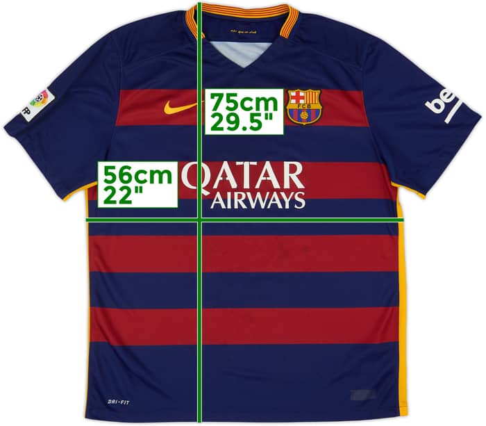 2015-16 Barcelona Camiseta Local - 5/10 - (XL)