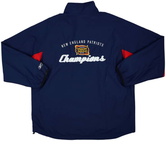 2003 New England Patriots Super Bowl XXXVIII Champions Reebok Jacket - 9/10 - (XL)