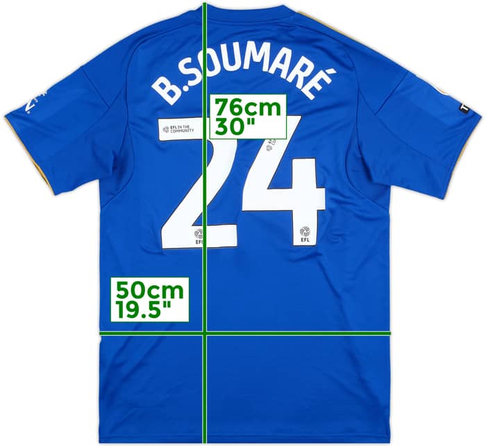 2025-26 Leicester Match Issue Home Shirt B.Soumare #24