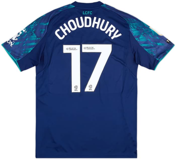 2025-26 Leicester Match Issue Away Shirt Choudhury #17