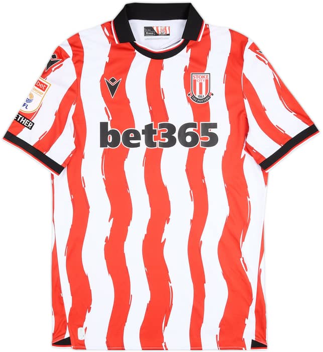 2025-26 Stoke Match Issue Home Shirt Rigo #19