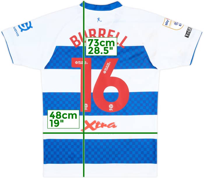 2025-26 Queens Park Rangers Match Worn Home Shirt Burrell #16