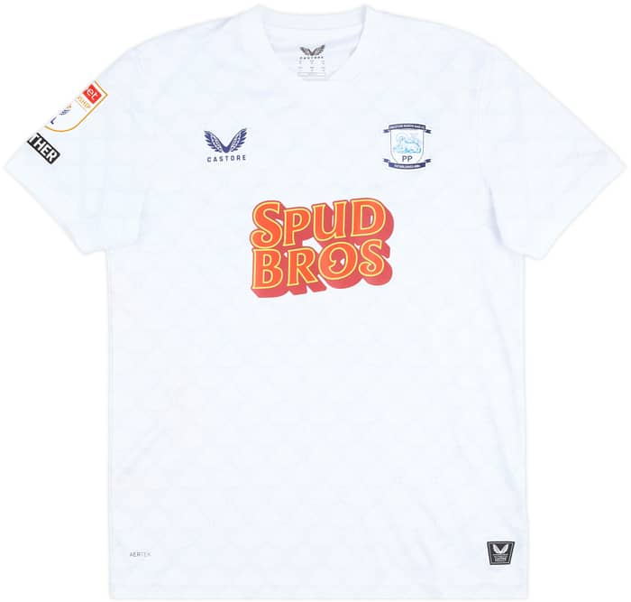 2025-26 Preston North End Match Issue Home Shirt Small #26