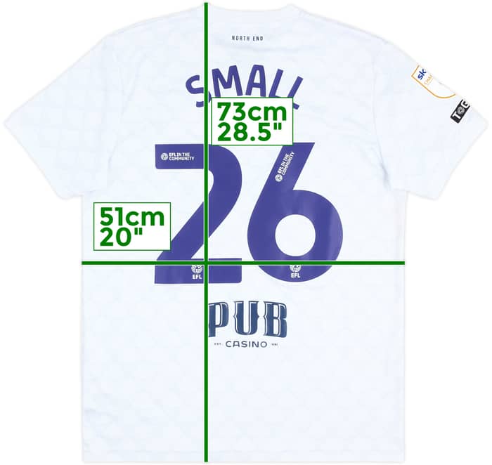 2025-26 Preston North End Match Issue Home Shirt Small #26