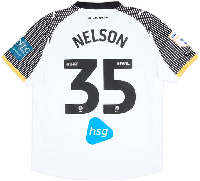 2025-26 Derby County Match Issue Home Shirt Nelson #35