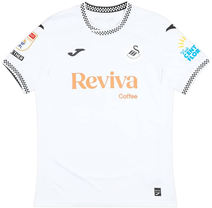 2025-26 Swansea Match Issue Home Shirt Vipotnik #9