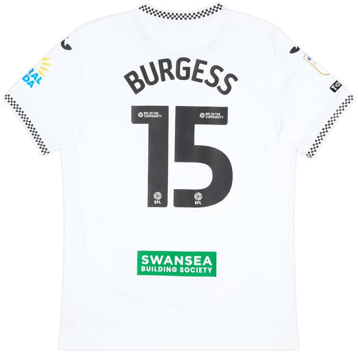 2025-26 Swansea Match Issue Home Shirt Burgess #15
