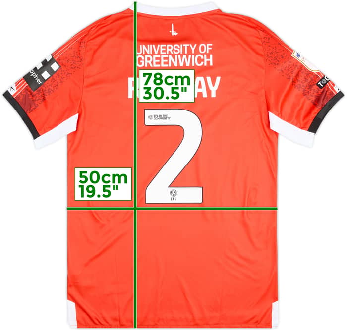 2025-26 Charlton Match Issue Home Shirt Ramsay #2