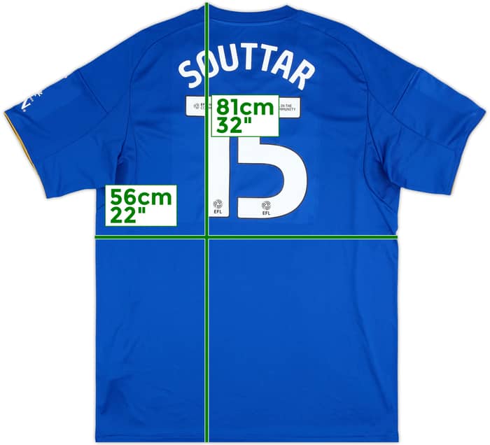 2025-26 Leicester Match Issue Home Shirt Souttar #15