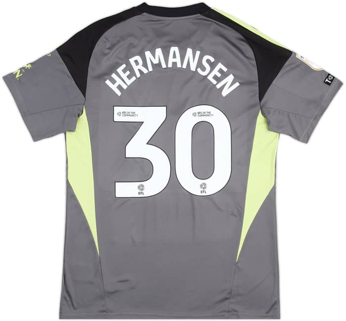 2025-26 Leicester Match Issue GK Shirt Hermansen #30