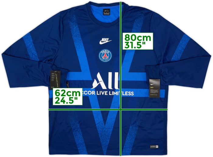 2019-20 Paris Saint-Germain Nike Sweat Top (XXL)