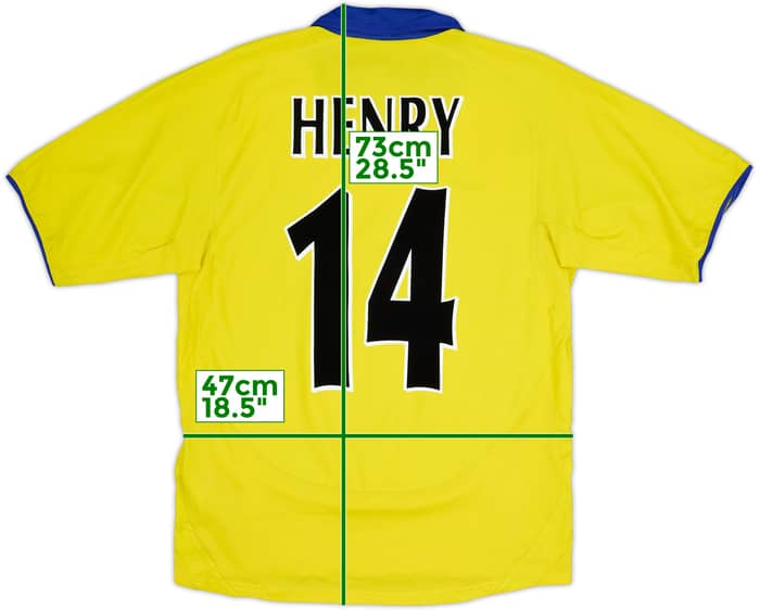 2003-05 Arsenal Camiseta Visitante Henry #14 - 7/10 - (S)