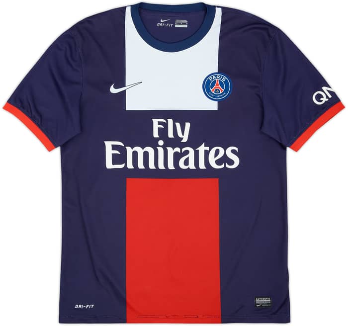 2013-14 Paris Saint-Germain Home Shirt Beckham #32 - 6/10 - (M)