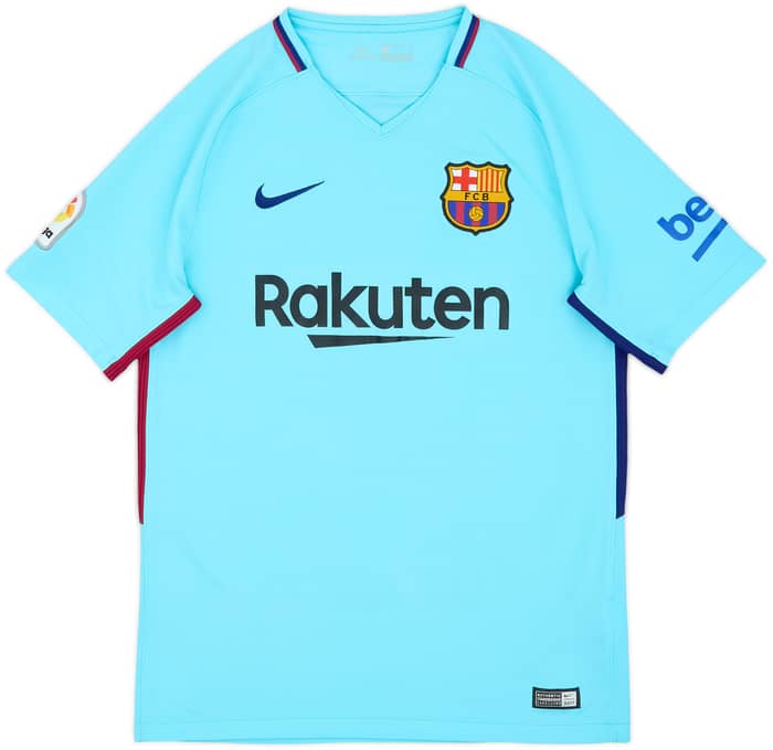 2017-18 Barcelona Away Shirt Suarez #9 - 7/10 - (M)