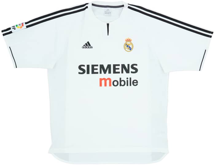 2003-04 Real Madrid Home Shirt Zidane #5 - 8/10 - (L)