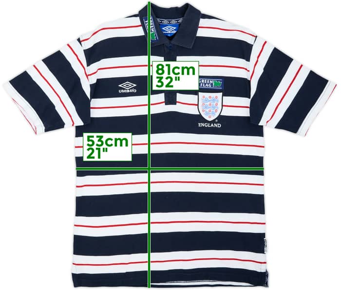 1998-00 England Umbro Polo - 8/10 - (XL)
