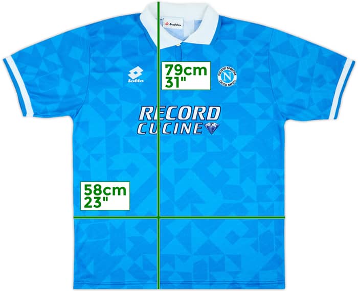 1994-96 Napoli Match Issue Home Shirt #6