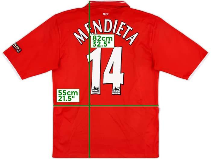 2003-04 Middlesbrough Home Shirt Mendieta #14 - 8/10 - (XL)