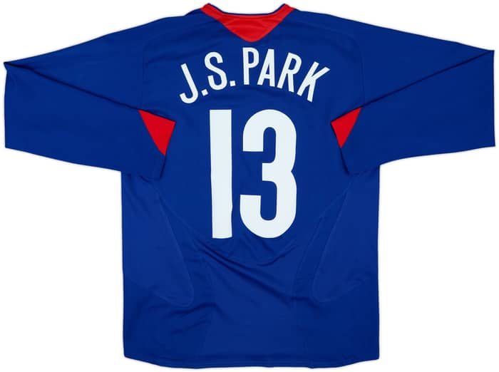 2005-06 Manchester United Away L/S Shirt J.S.Park #13 - 8/10 - (M)