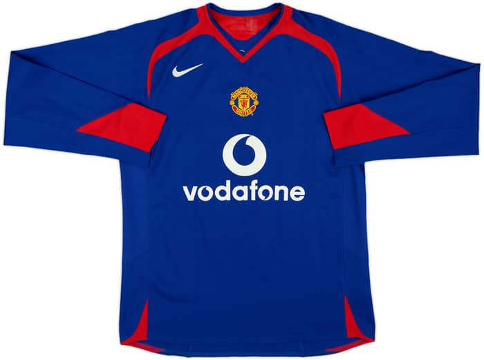 2005-06 Manchester United Away L/S Shirt J.S.Park #13 - 8/10 - (M)