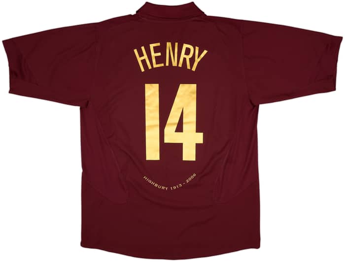 2005-06 Arsenal Home Shirt Henry #14 - 9/10 - (XL)