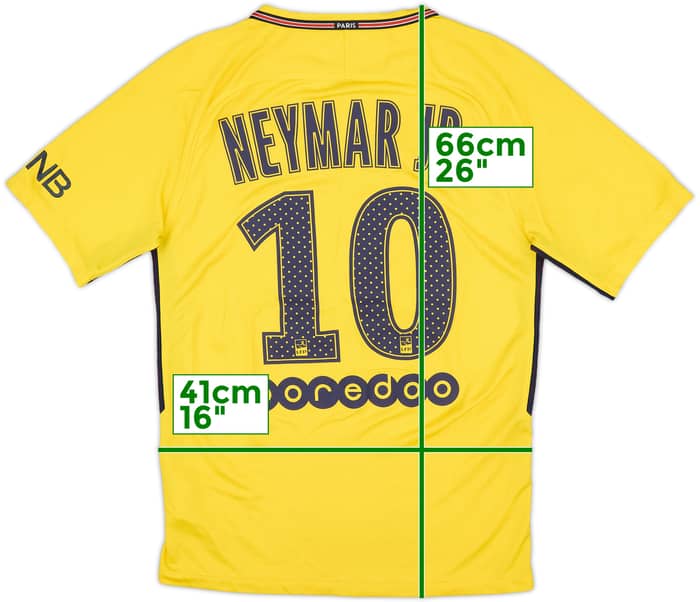 2017-18 Paris Saint-Germain Away Shirt Neymar Jr #10 - 7/10 - (S)