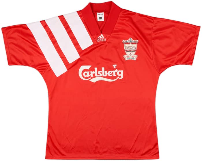 1992-93 Liverpool Centenary Home Shirt - 8/10 - (L)