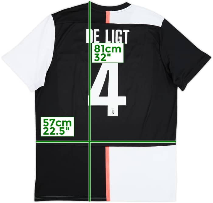 Camiseta de local del Juventus 2019-20 De Ligt #4 - 7/10 - (XL)