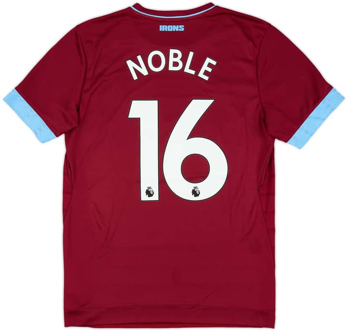2018-19 West Ham Home Shirt Noble #16 - 8/10 - (M)