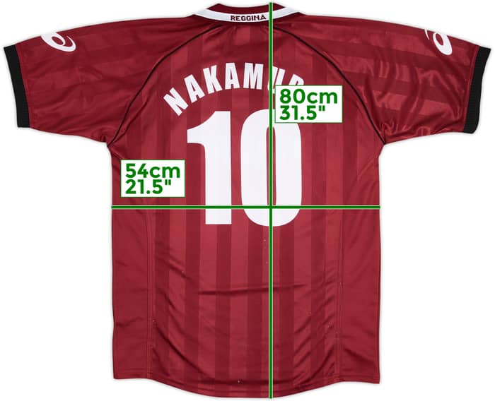 2002-03 Reggina Home Shirt Nakamura #10 - 6/10 - (XL)