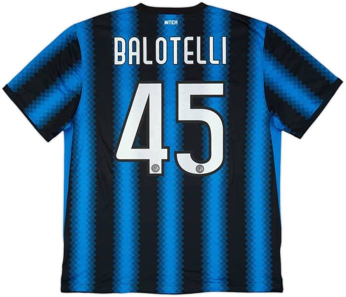 2010-11 Inter Milan Home Shirt Balotelli #45 - 8/10 - (XL)