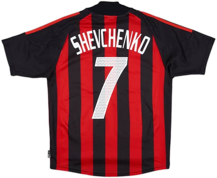 2002-03 AC Milan Home Shirt Shevchenko #7 - 8/10 - (S)