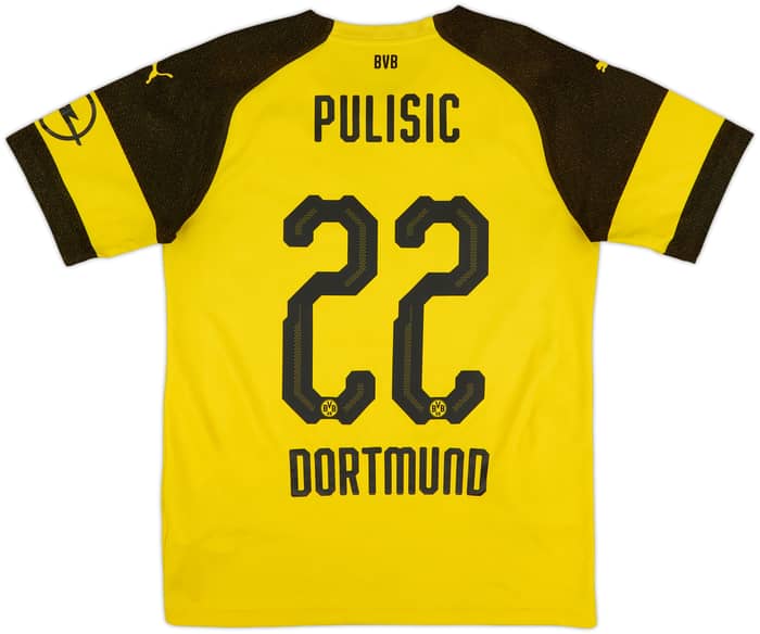 2018-19 Borussia Dortmund Home Shirt Pulisic #22 - 6/10 - (M)